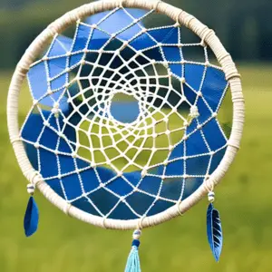 See a dream catcher being lovingly crafted, as its creator imbues it with intentions of protection, serenity, and the manifestation of beautiful dreams.
