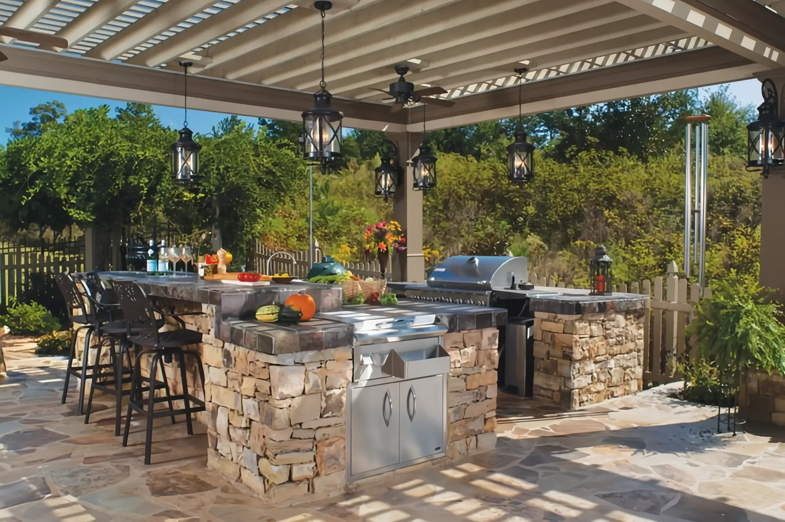 small outdoor kitchen ideas